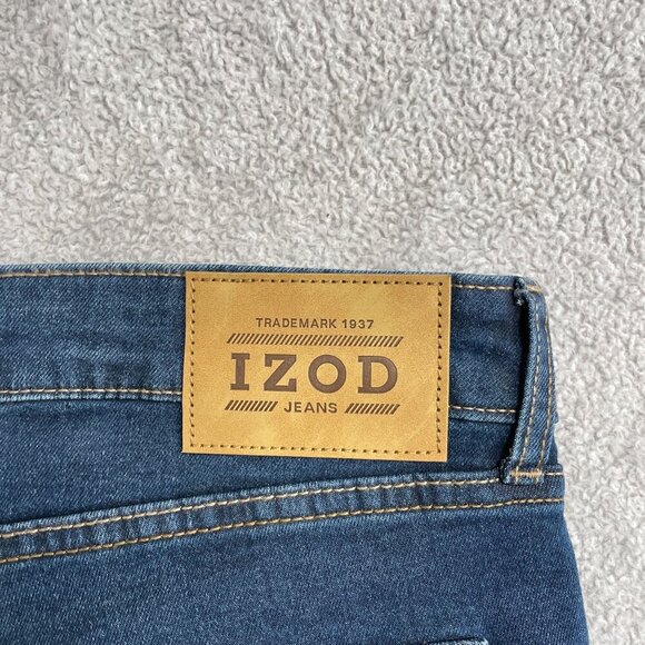 Izod Saltwater Comfort Stretch Men's 40x30 Straight Jeans - Picture 6 of 8